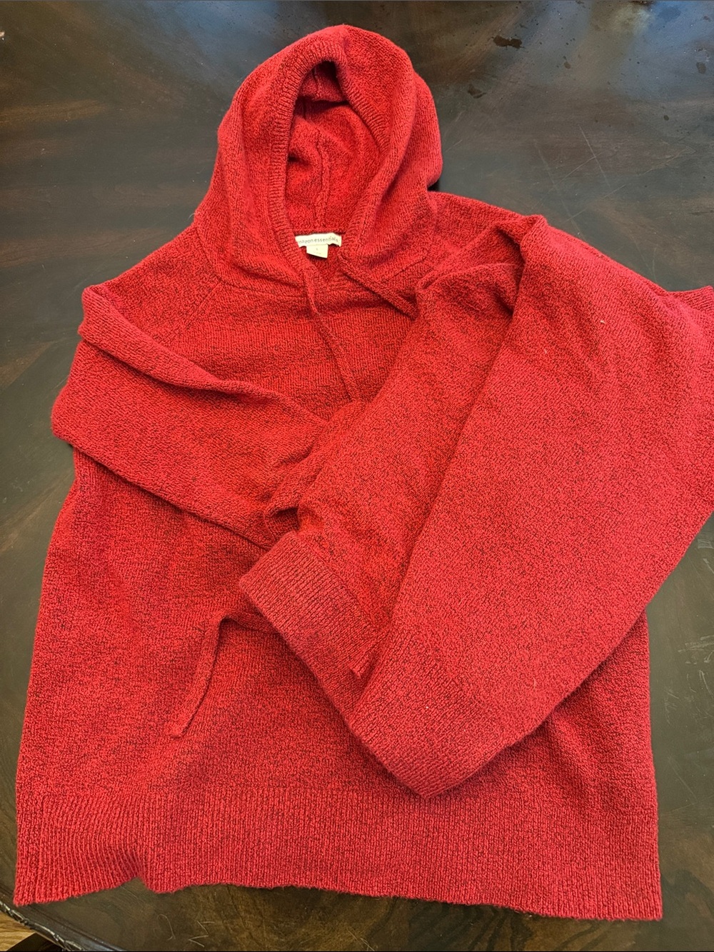 Amazon Essentials Red Women's Hooded Pullover Sweater